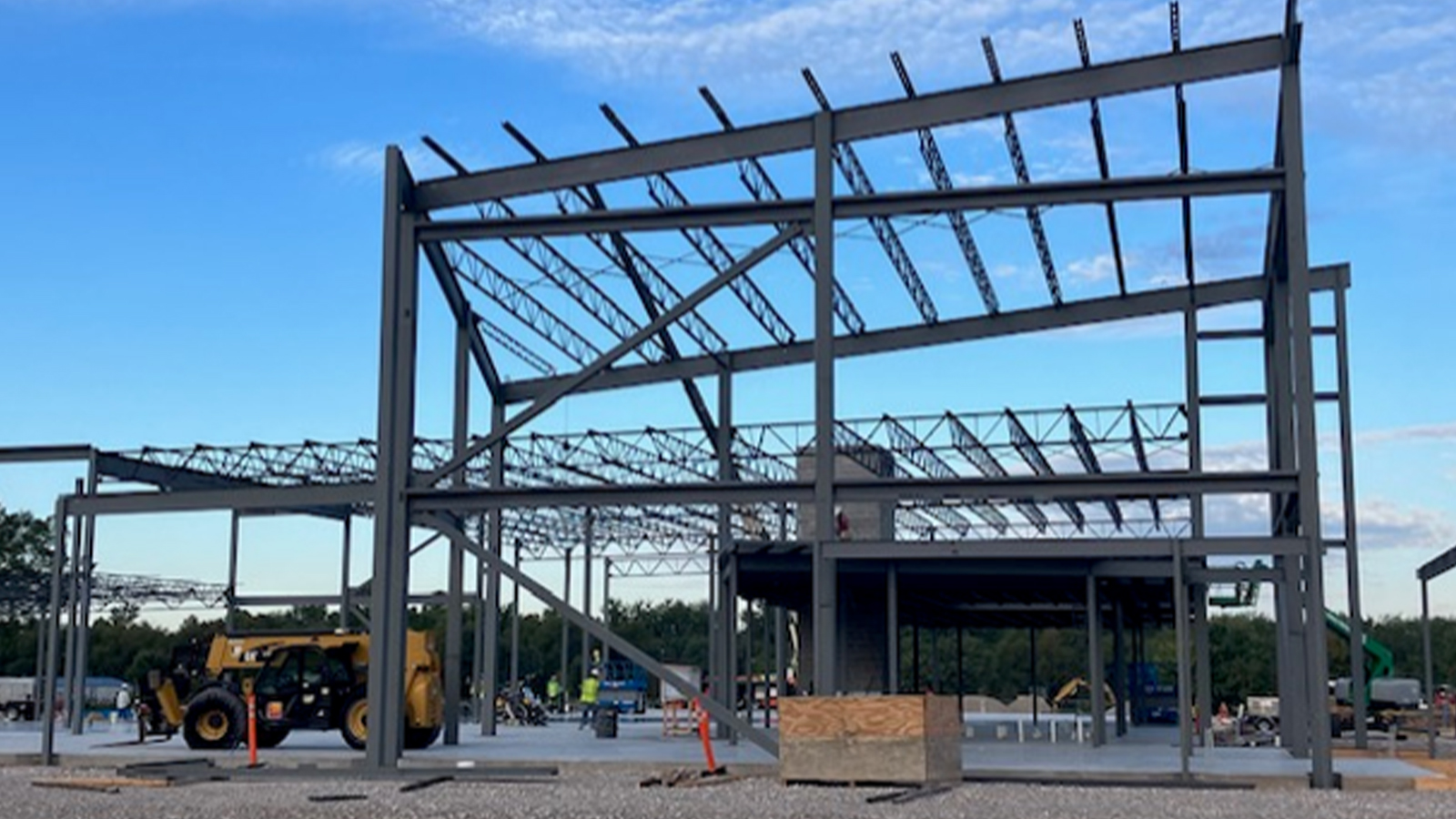 Frame is put into place at Clubhouse